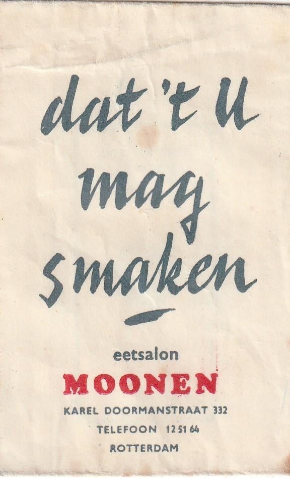 suikerzakje #317 : Moonen Rotterdam, Verzamelen, Verzenden, Nederland