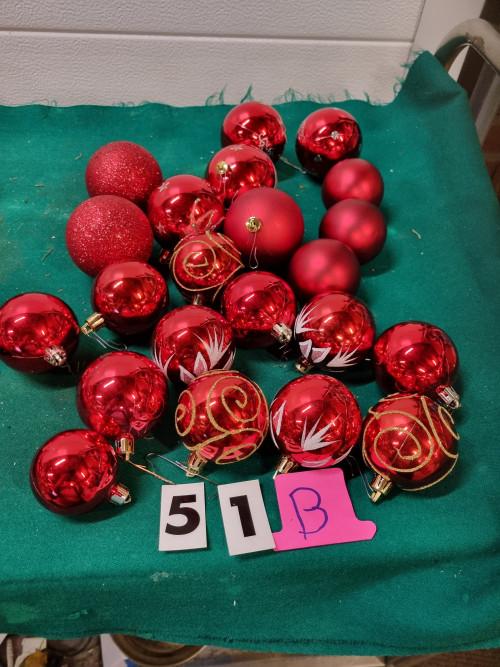 kerstballen rood bewerkt [b51], Ophalen of Verzenden, 'T Olde Gre-j, Info@toldegrej.nl, Endepoelstraat 20f Didam