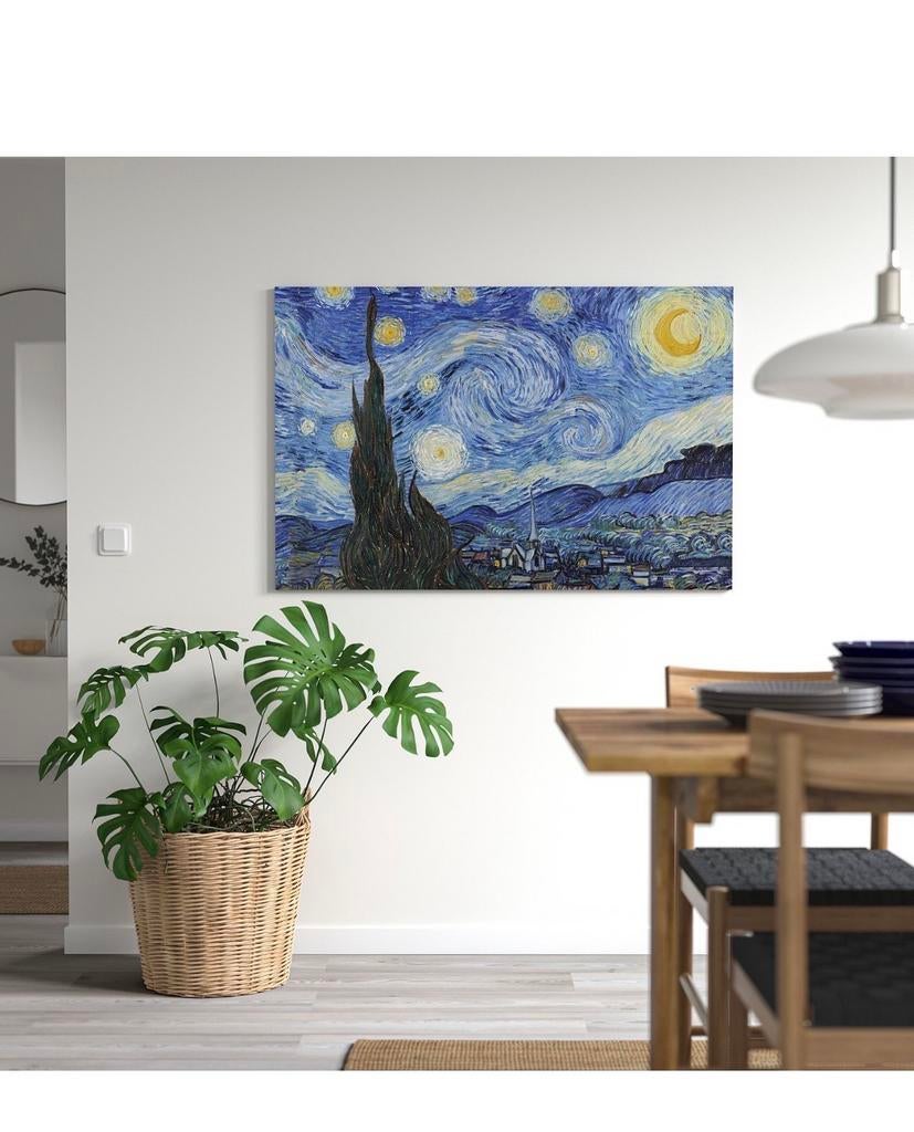 Ikea Van Gogh Sterrennacht Canvas Schilderij 120x80cm, Ophalen