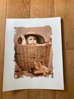 Grote prent, kind in mand, Ophalen of Verzenden, Gebruikt