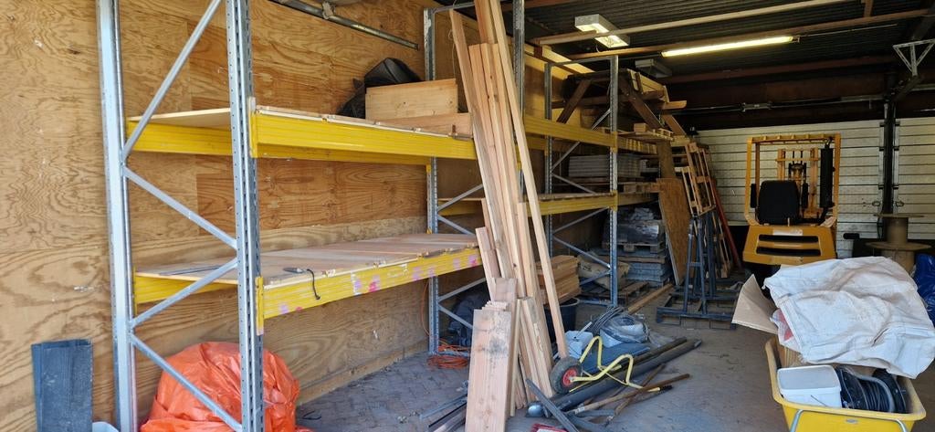 Palletstelling met planken - 11 meter totaal, Ophalen