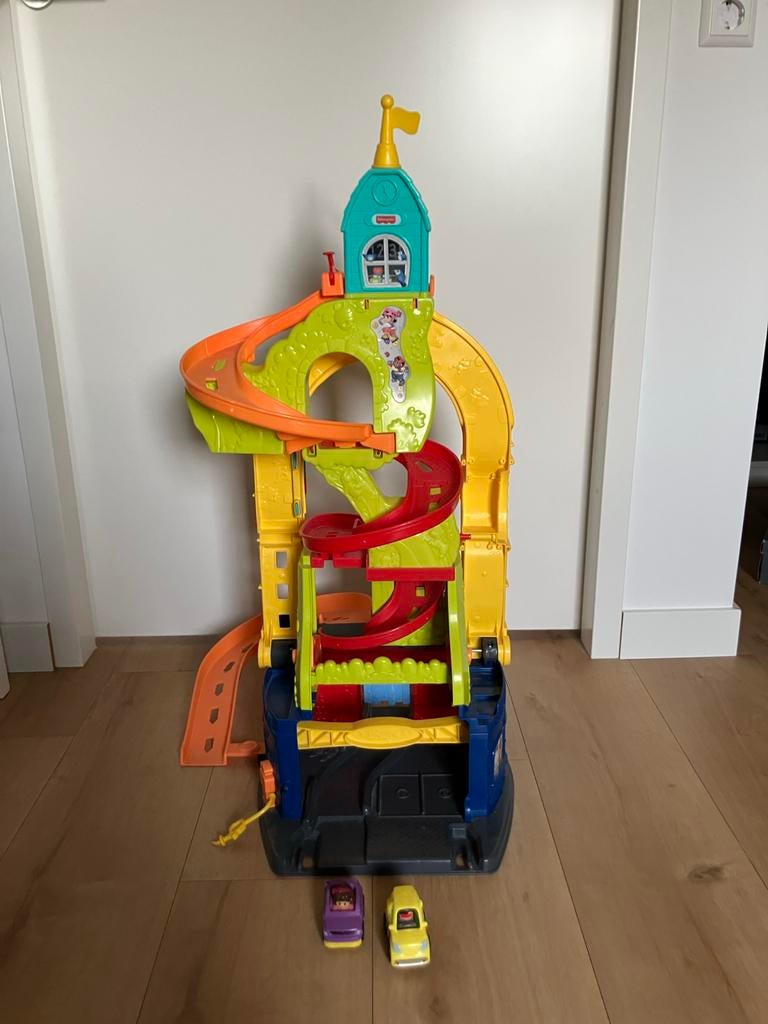 Fisher-Price zit-sta-garage, Ophalen, Zo goed als nieuw, Speelset