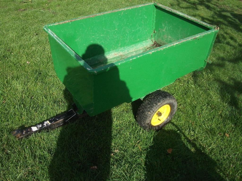 john deere zitmaaier kar na gemaakt van 3 mm plaatstaal, Tuin en Terras, Zitmaaiers, Ophalen of Verzenden, Gebruikt