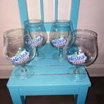 Nestea splash ijsthee glazen set 4 stuks, Ophalen, Glas of Glazen, Overige stijlen, Glas