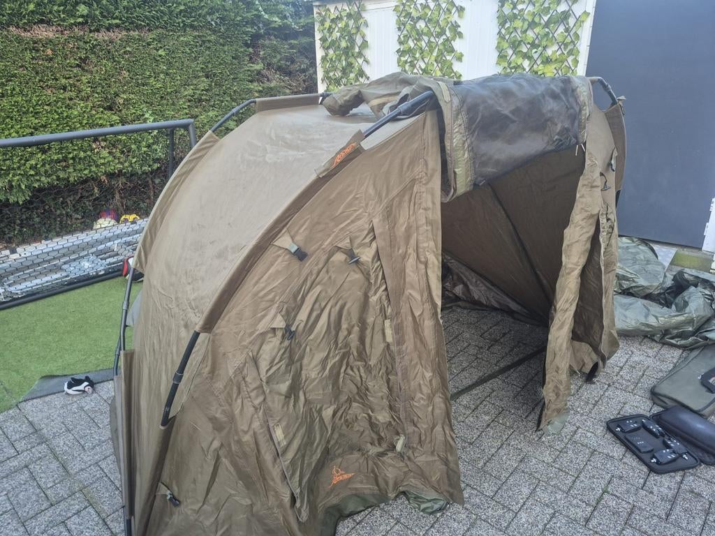 Karper spullen, kruiwagen 2 tenten enz, Ophalen of Verzenden, Complete set