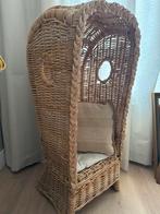Rotan strandstoel met kussen, Ophalen, Gebruikt, Overige kleuren, Riet of Rotan