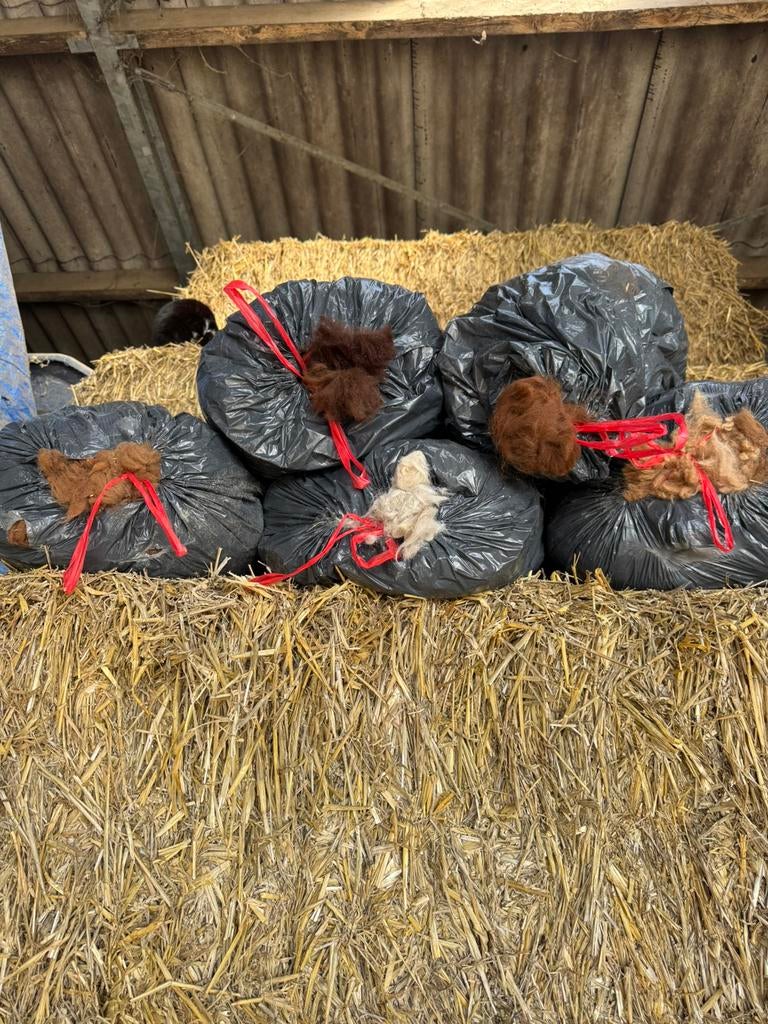 5 kleuren alpaca wol, Ophalen of Verzenden, Zo goed als nieuw, Spinwol