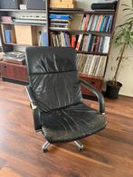 Artifort Stoel zwart leer, Huis en Inrichting, Ophalen, Gebruikt, 50 tot 75 cm, Leer