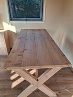 Steigerhouten eettafel 180x80x75 cm, Ophalen, Gebruikt, Landelijke, Industrieel, 50 tot 100 cm