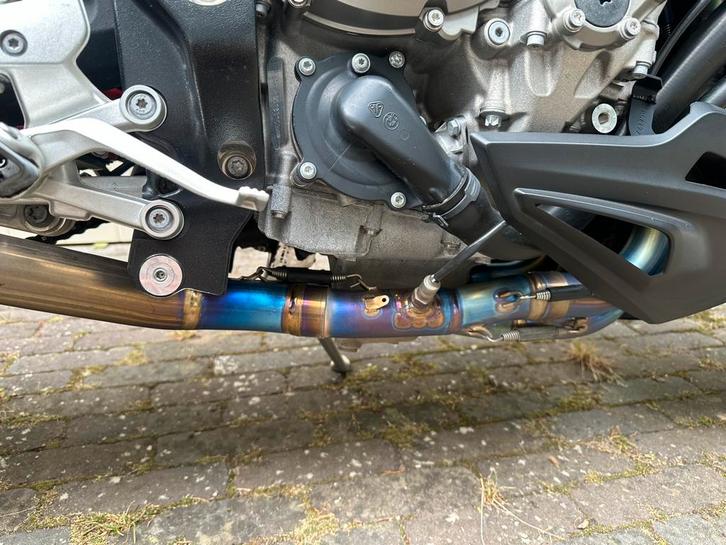 Akrapovic titanium uitlaatbochten met Akrapovic eindemper, Motoren, Onderdelen | BMW, Gebruikt, Ophalen of Verzenden