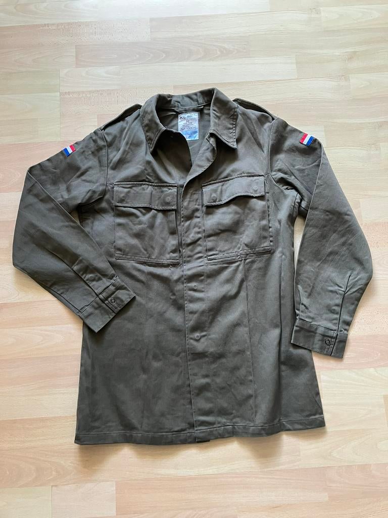 Koninklijke Landmacht katoenen overhemd mt M/L izgs, Ophalen of Verzenden, Landmacht, Nederland, Kleding of Schoenen
