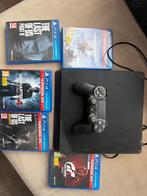 Playstation 4 met controller en 5 topgames, Ophalen of Verzenden, Met 1 controller, Slim, Gebruikt