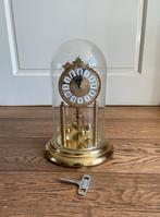 Antieke Goudkleurige Klok onder Stolp - Te Repareren, Ophalen