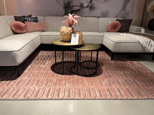 Goudkleurige salontafel set van 3 stuks, Ophalen, Minder dan 50 cm, 50 tot 100 cm, Info@vissermeubelen.nl