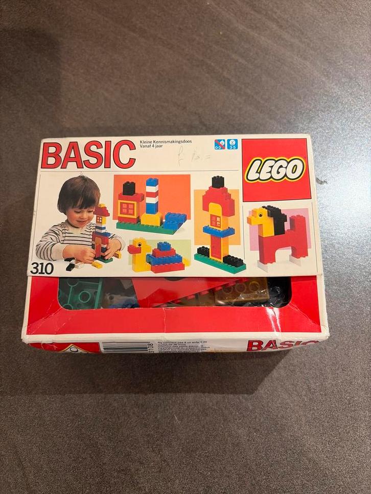 Vintage LEGO Basic 310 - Kleine Kennismakingsdoos, Kinderen en Baby's, Speelgoed | Duplo en Lego, Gebruikt, Lego, Losse stenen