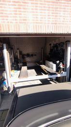 Auto hefbrug 4 kolommen 230V met oprijplaten, Ophalen, Gebruikt