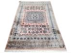 Handgeknoopt oosters wol Karachi tapijt soft pink 124x180cm, Crème, Gebruikt, 100 tot 150 cm, Vintage Perzisch