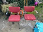Twee stoelen gispen buisframe, Huis en Inrichting, Stoelen, Ophalen, Gebruikt, Twee, Gispen