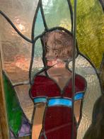 mooi ensemble art nouveau glas in lood, Ophalen of Verzenden