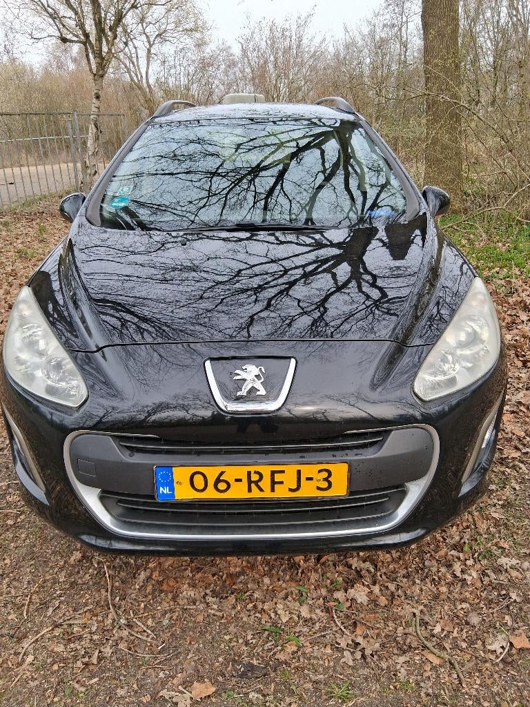 Peugeot 308 1.6 VTI 16V SW 7P 2011 Zwart, mag voor ...., Auto's, Voorwielaandrijving, Euro 5, 1295 kg, 4 cilinders
