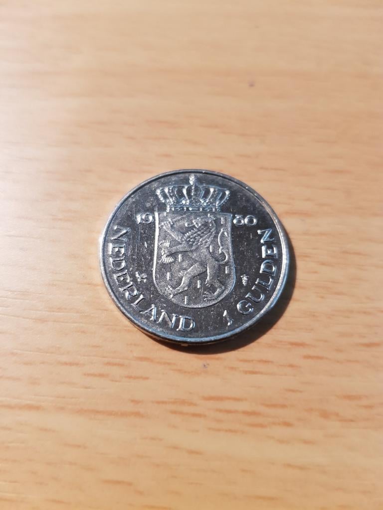 Troonswisseling 1 gulden nikkel 1980 Juliana Beatrix, Postzegels en Munten, Ophalen of Verzenden, Koningin Juliana, 1 gulden, Losse munt