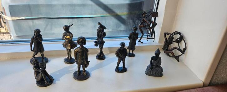 Diverse bronzen beeldjes: Sophietje en CliniClowns, Verzamelen, Beelden en Beeldjes, Ophalen of Verzenden