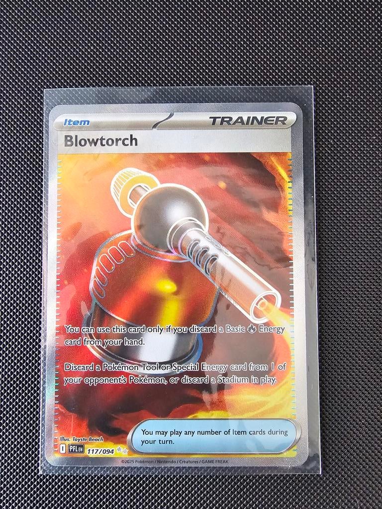Blowtorch 117/094 Phantasmal Flames Pokémon Kaart, Ophalen of Verzenden, Zo goed als nieuw, Losse kaart