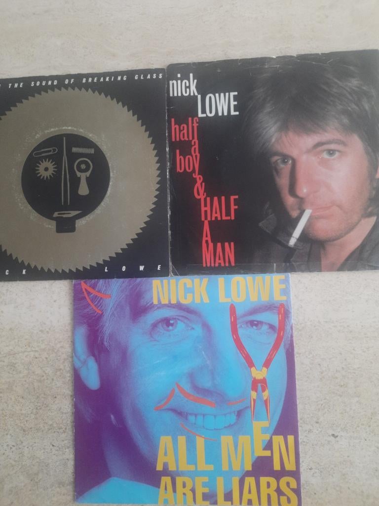 3x vinyl singel van Nick Lowe, Ophalen of Verzenden, Zo goed als nieuw, Overige formaten