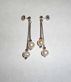 Oorbellen 925 Zilver Parels Zoetwater, Ophalen of Verzenden, Zo goed als nieuw, Knopjes of Stekers, Zilver