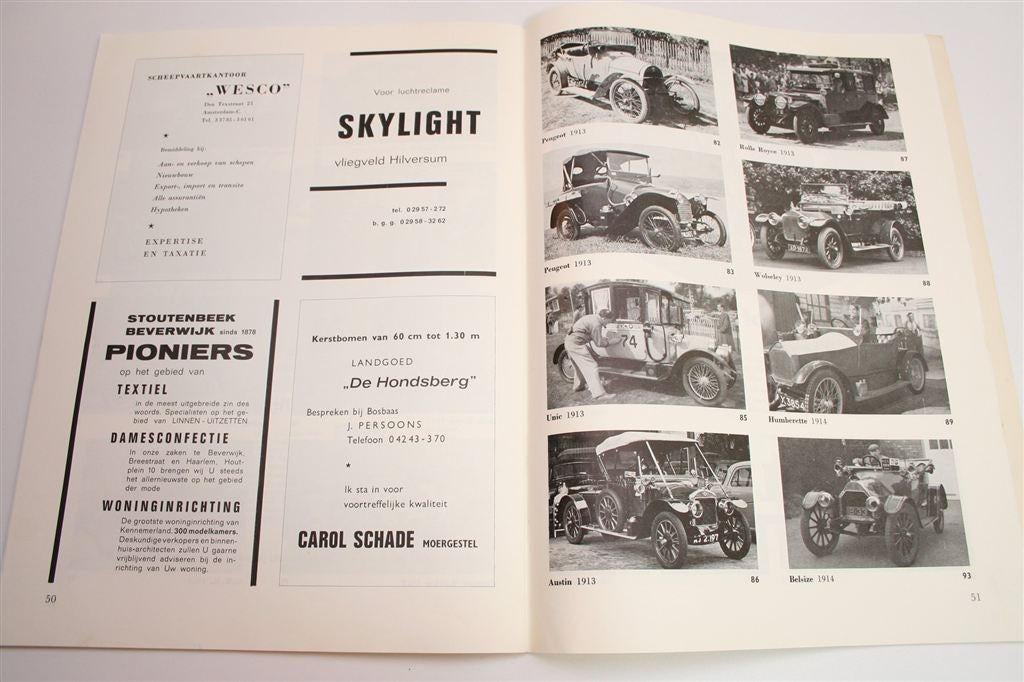 Pionier Automobielen Club — Jubileum Rallye Programma [1961], Ophalen of Verzenden, Gelezen, Overige merken