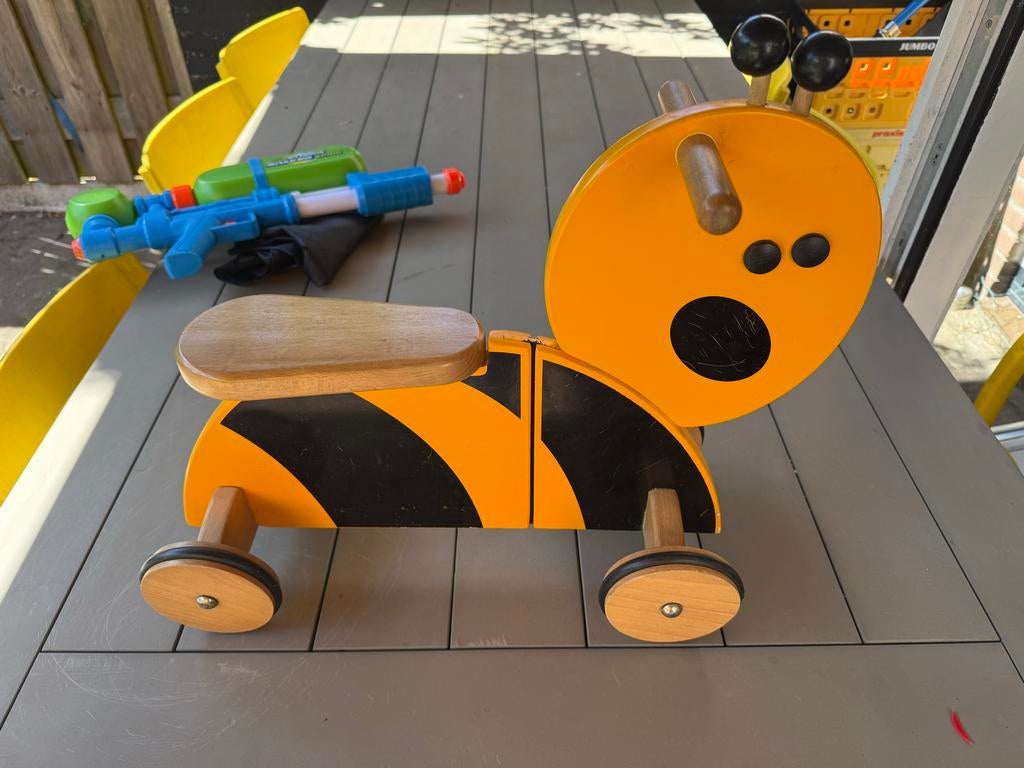 Leuke houten loopfiets hommel, Ophalen, Gebruikt, Loopfiets