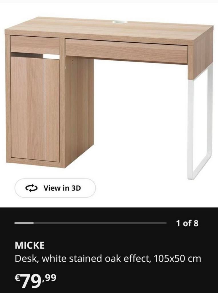 IKEA Bureau – Nieuw in Doos, Huis en Inrichting, Bureaus, Ophalen, Nieuw