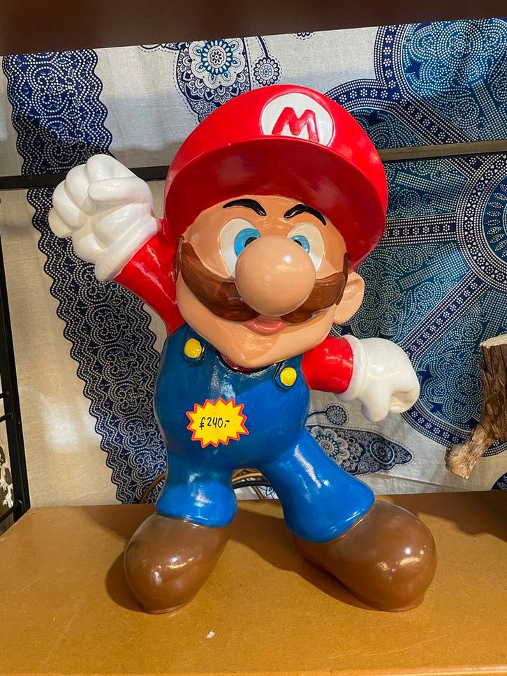 Groot Super Mario Beeld - Perfect voor Gameroom/Mancave, Verzamelen, Poppetjes en Figuurtjes, Zo goed als nieuw, Ophalen of Verzenden