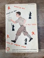 Uniek puzzeltocht boekje 5 mei 1950 Rotterdam, Ophalen of Verzenden, 20e eeuw of later, Gelezen