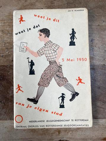 Uniek puzzeltocht boekje 5 mei 1950 Rotterdam beschikbaar voor biedingen