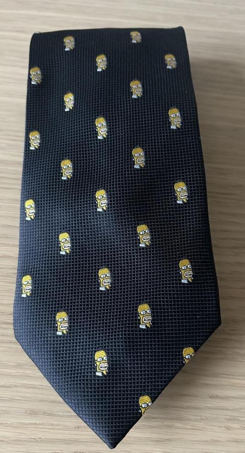 Vintage heren stropdas Homer Simpson - United Labels, Kleding | Heren, Stropdassen, Zo goed als nieuw, Met patroon, Zwart, Ophalen of Verzenden