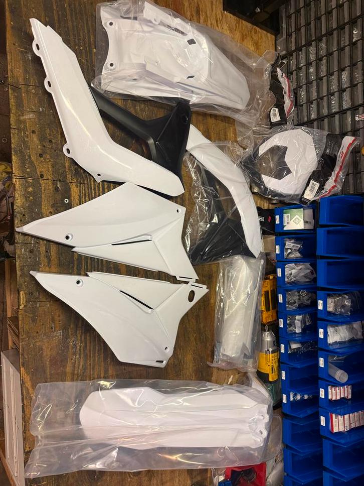 Sherco motor SE/SE-F Kappenset 2017-2023 Wit, Fietsen en Brommers, Brommeronderdelen | Algemeen, Nieuw, Kap, Ophalen of Verzenden