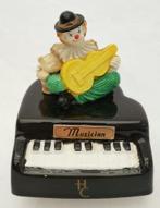 vintage HC Speeldoos Muziekdoos automaton porcelein clown, Ophalen of Verzenden