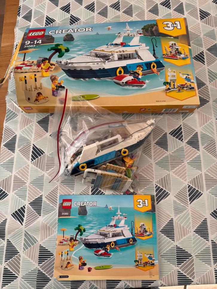 Lego Creator 3-in-1 Boot 31083, Kinderen en Baby's, Speelgoed | Duplo en Lego, Gebruikt, Lego, Complete set, Ophalen of Verzenden