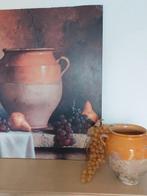 Gress pot + poster op paneel, Ophalen, Zo goed als nieuw, Foto of Poster, 75 cm of meer