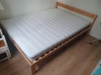 Tweepersoonsbed IKEA 140x200cm z.g.a.n., Huis en Inrichting, Ophalen, Wit, Tweepersoons, 140 cm