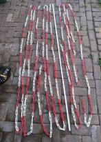 Afzetkettingen rood-wit (23 meter)  en geel-zwart (14 meter), Ophalen of Verzenden, Gebruikt