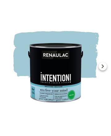 Renaulac blauwe lakverf (mat) 1 liter  beschikbaar voor biedingen