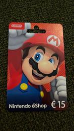 Nintendo eshop kaart €15,00 hij kost €10,00, Ophalen, Puzzel en Educatief, 1 speler, Nieuw