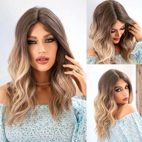 Swiss lace front pruik lang roomblond haar model 66111, Sieraden, Tassen en Uiterlijk, Uiterlijk | Haarverzorging, Nieuw, Pruik of Haarverlenging