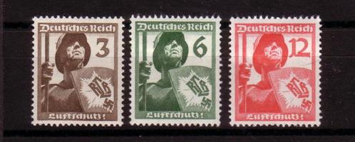 Duitse Zegels uit 1937 "Luftschutz" (DR 643-645) - 01, Verzamelen, Militaria | Tweede Wereldoorlog, Overige soorten, Duitsland