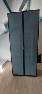 Ikea Pax kasten bruin met melkglas deuren 2 deurs kast, Huis en Inrichting, Kasten | Kledingkasten, Ophalen, 50 tot 100 cm, Modern