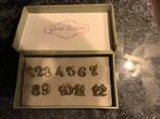 GERO ZILVER TAFELNUMMERS, Antiek en Kunst, Ophalen of Verzenden