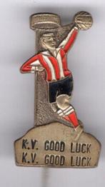 K.V. Good Luck zilvervoetje korfbal speldje ( Z_126 ), Verzamelen, Speldjes, Pins en Buttons, Verzenden, Zo goed als nieuw, Sport