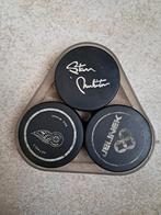 Ijshockey pucks 3 stuks, Sport en Fitness, IJshockey, Ophalen of Verzenden, Zo goed als nieuw, Puck